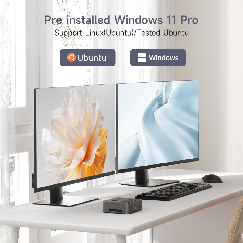 Mini PC BMAX B3 - Intel N5095, 8GB RAM, 256GB SSD, 4K e HDMI Duplo